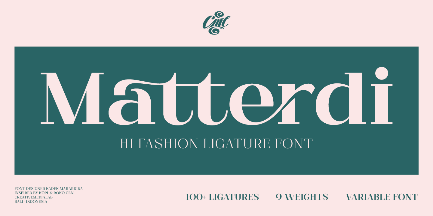Matterdi Extra Light Font preview